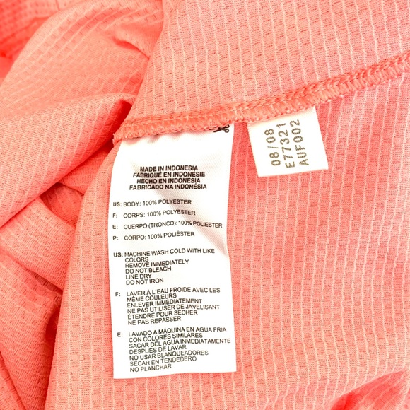 Adidas athletic V-neck pink top S - Picture 5 of 7